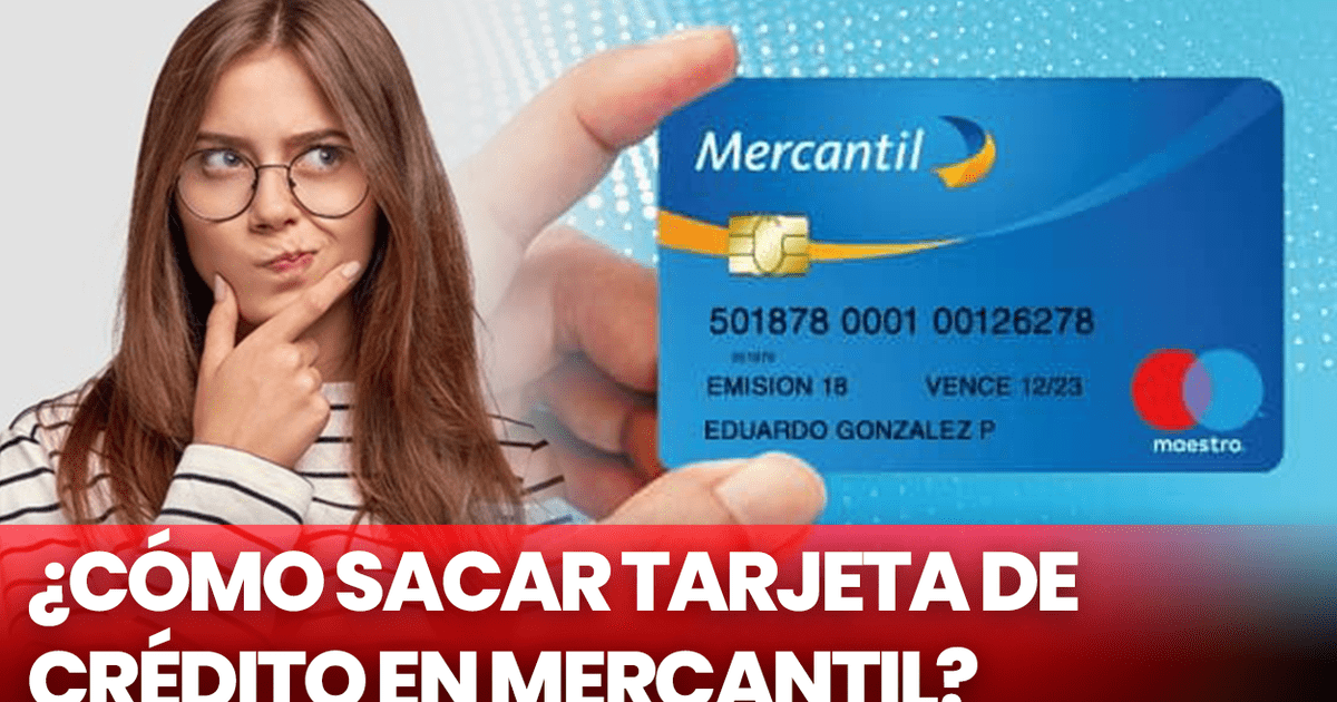 Banco Mercantil en línea Cómo solicitar una tarjeta de crédito en el