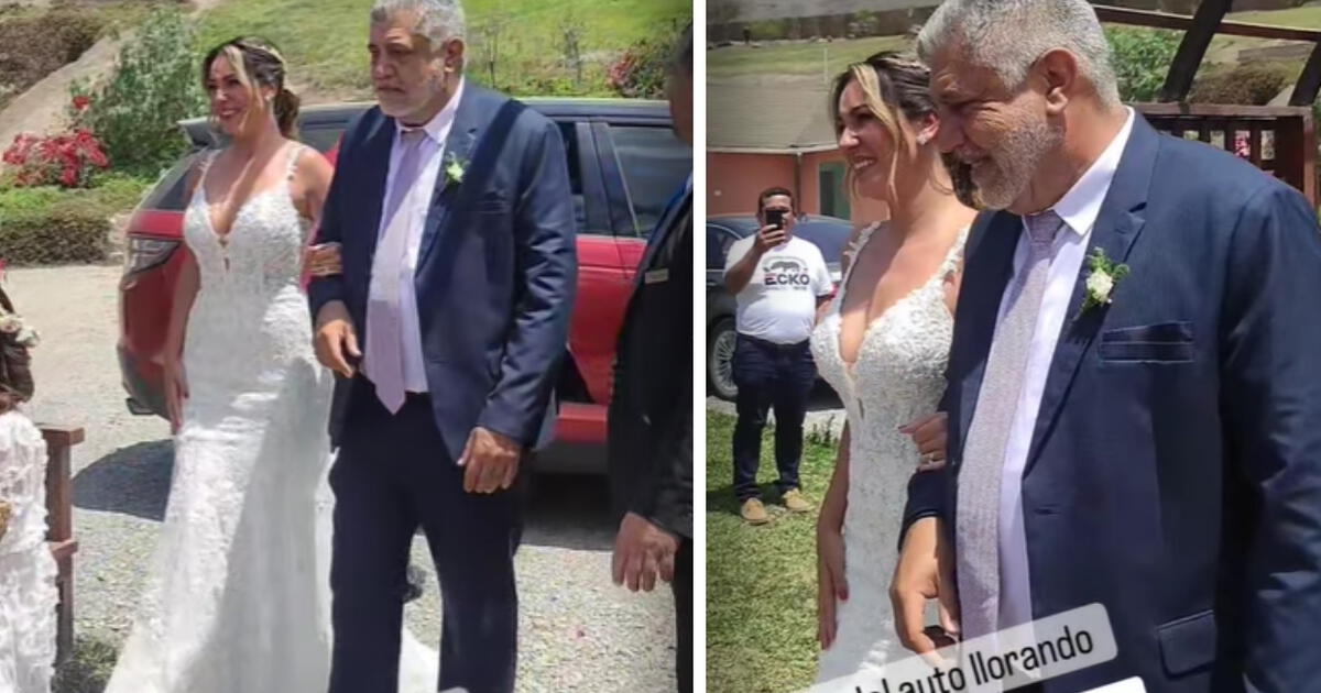 Tilsa Lozano As Fue Su Emotivo Ingreso Entre L Grimas Para Su Boda