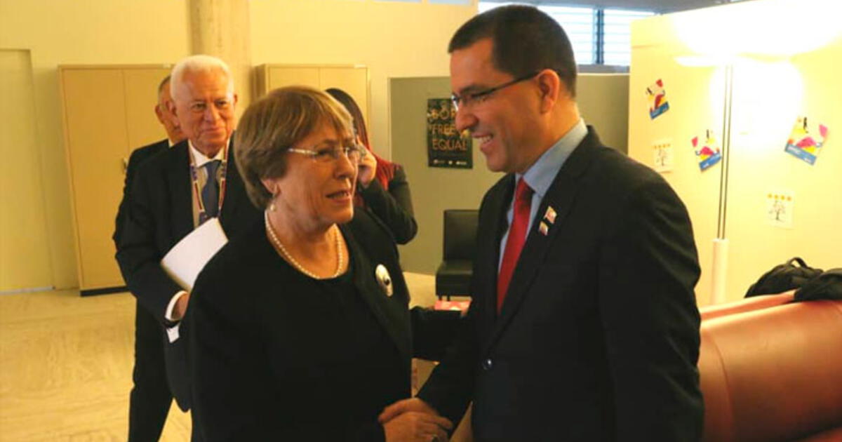 Crisis En Venezuela Michelle Bachelet Se Re Ne Con Jorge Arreaza En La