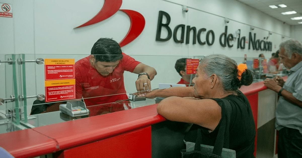 Banco de la Nación atenderá este domingo a beneficiarios de Pensión 65