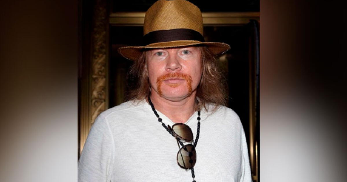 Axl Rose Guns N Roses cómo era de joven el vocalista de la banda de