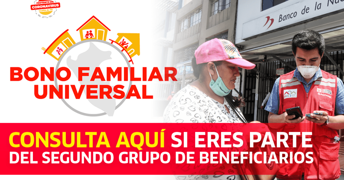 Beneficiarios Bono Familiar Universal Bonouniversalfamiliar Pe Link