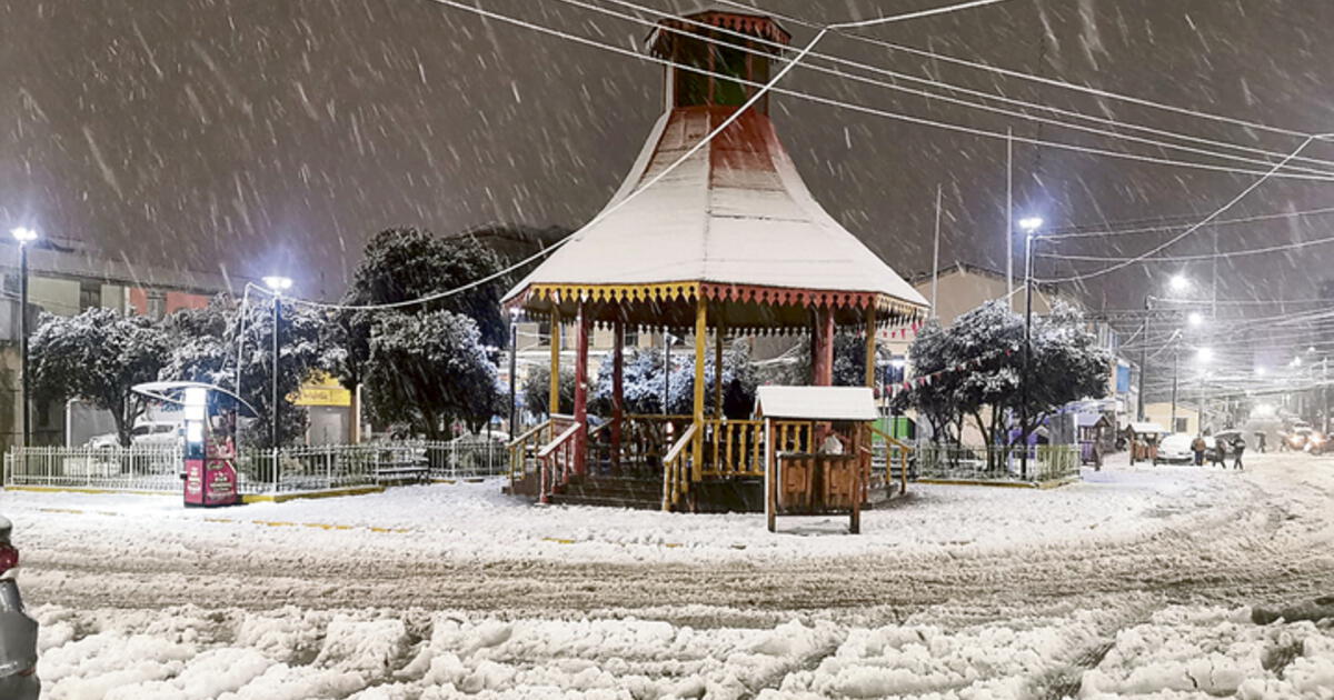 Senamhi advierte que granizadas y nevadas seguirán en la sierra central