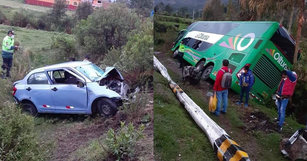 Cusco Choque Entre Auto Y Bus Interprovincial Deja Cuatro Heridos Lrsd