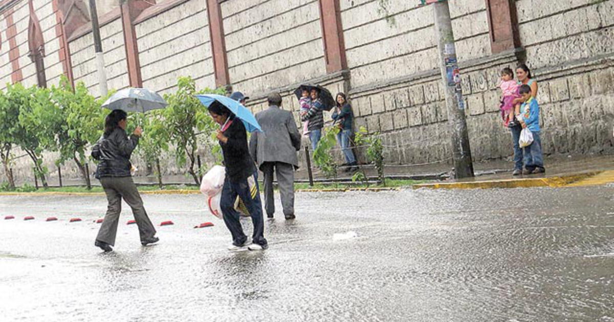 Senamhi advierte que continuarán las lluvias en regiones del sur