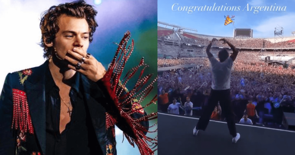 Harry Styles Celebra Que Gan Argentina Y Sale Al Escenario Horas Antes