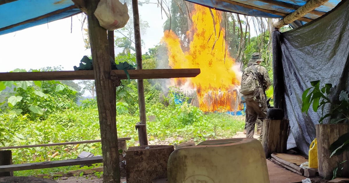 Madre de Dios destruyen tres campamentos de elaboración de droga