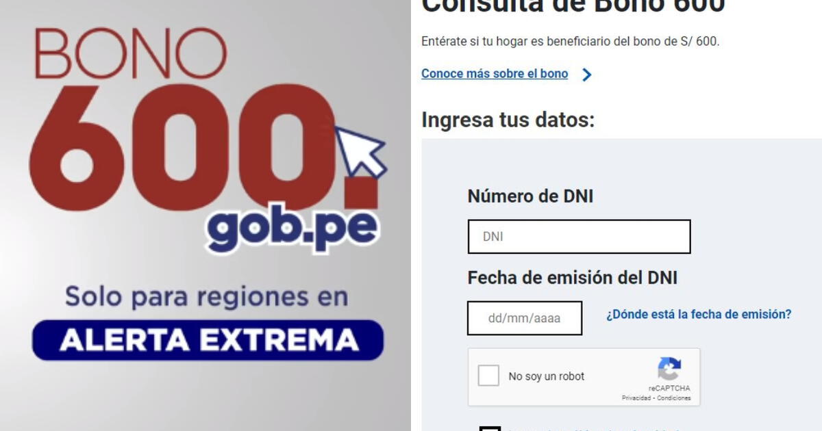 LINK Bono 600 soles 2021 cómo saber si soy beneficiario del subsidio