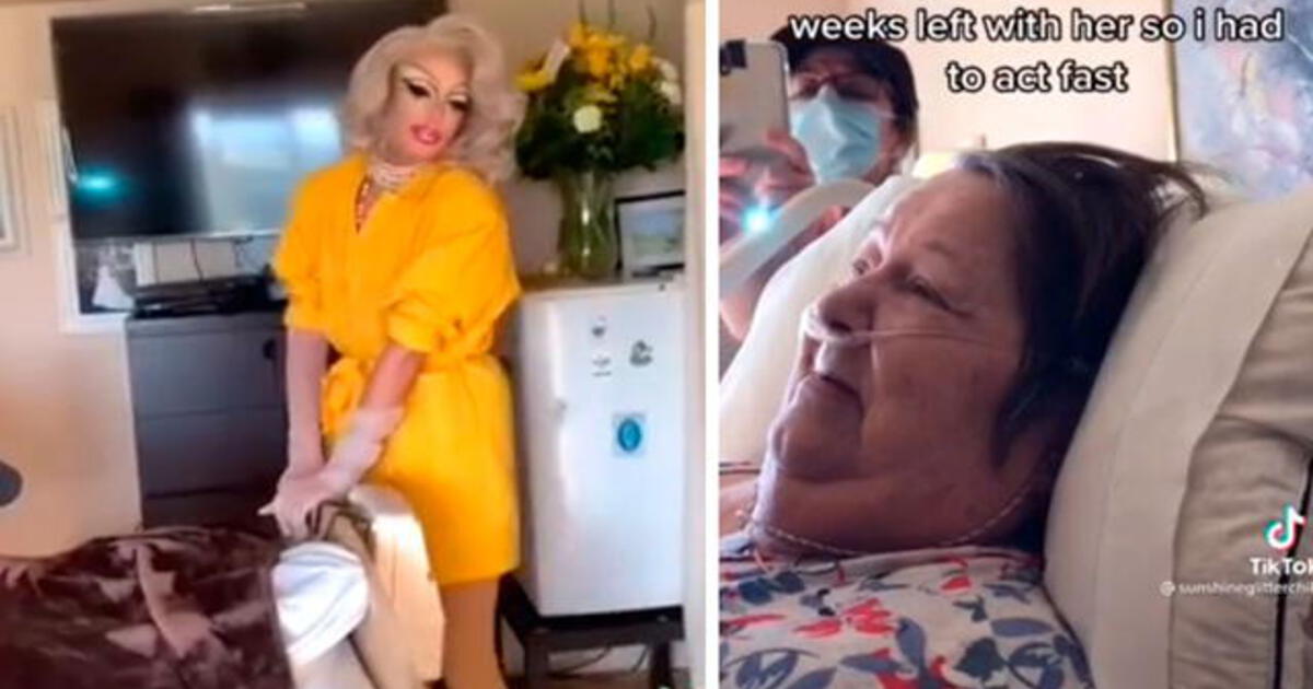 TikTok viral drag queen sorprende a su abuela con magnífica