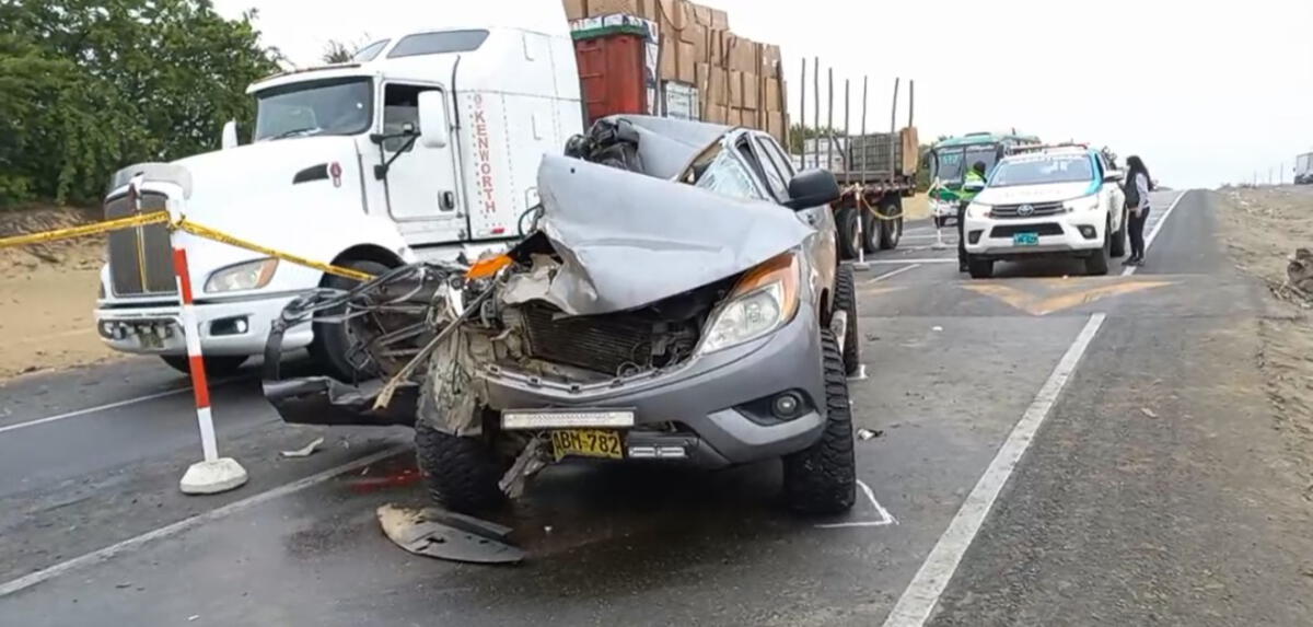 Accidente de tránsito deja un muerto y tres heridos en Trujillo