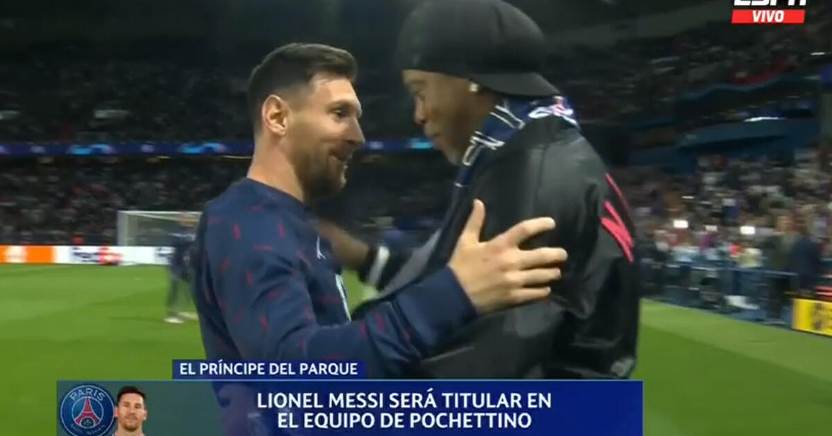 El Tierno Abrazo Entre Ronaldinho Y Lionel Messi Previo Al PSG Red Bull