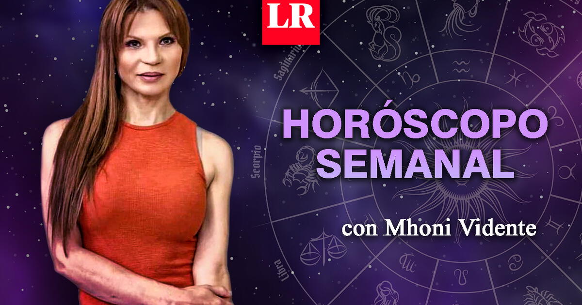 Horóscopo semanal de Mhoni Vidente predicciones para tu signo zodiacal