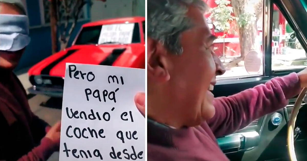 TikTok viral joven le regala a su padre el mismo auto que él vendió