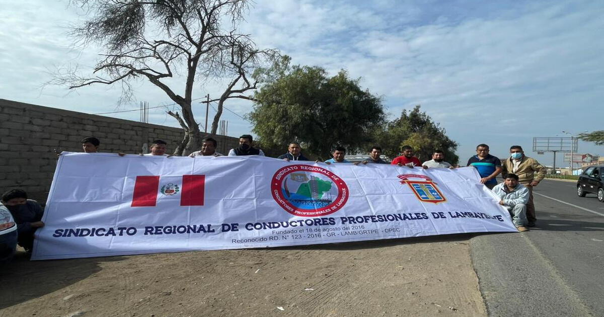 Lambayeque transportistas del servicio público se unen a paro nacional