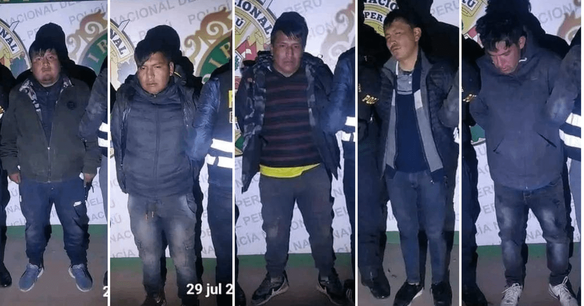 Puno Capturan A Presuntos Integrantes De La Banda Criminal Los Zorros