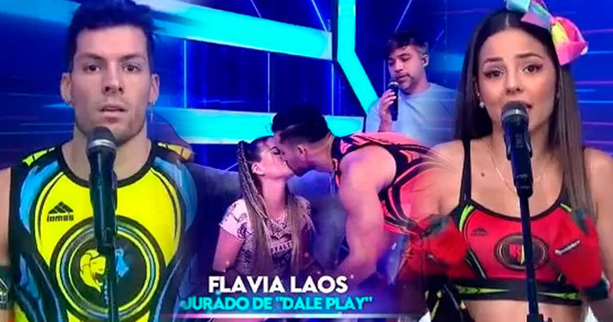 Flavia Laos Besa A Austin Palao Delante De Patricio Parodi Y Luciana