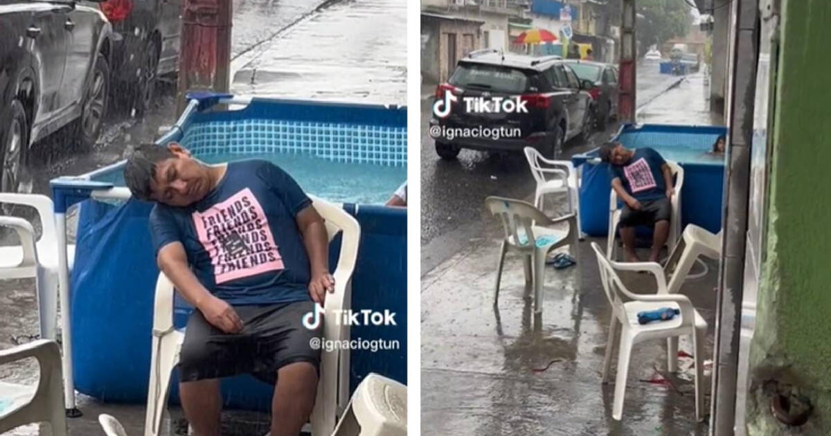 TikTok Viral Hombre Sorprende Al Tomar Una Siesta Pese A La Intensa