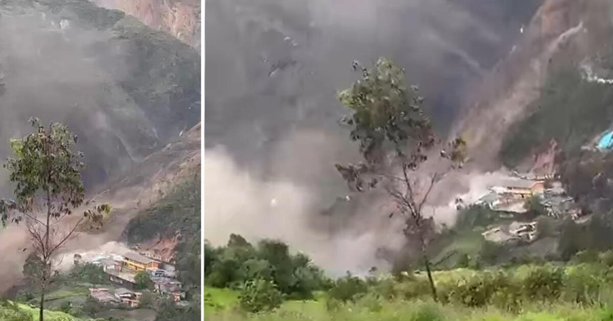 La Libertad Captan El Preciso Momento En Que Huaico Cubre Parte De