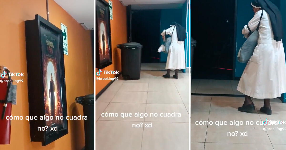 Tiktok Viral Joven Capta A Monja Entrando A Sala De Cine Para Ver El