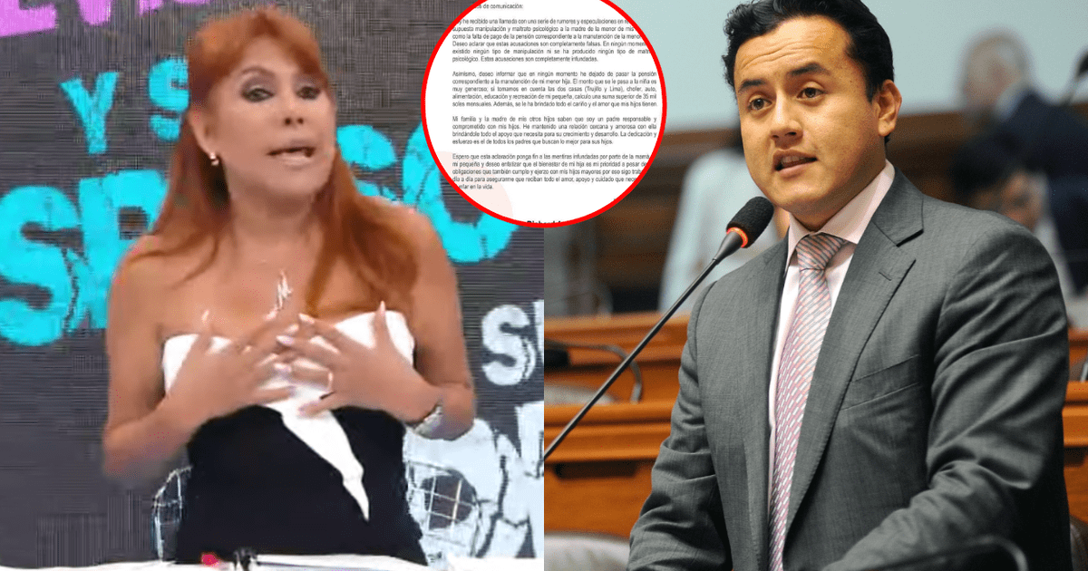 Magaly Medina ampay Richard Acuña esposo de Brunella Horna envio