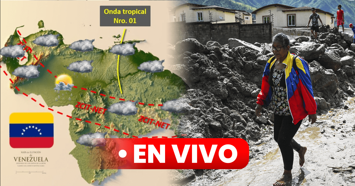 Onda Tropical 1 en Venezuela EN VIVO reporte de las lluvias HOY según