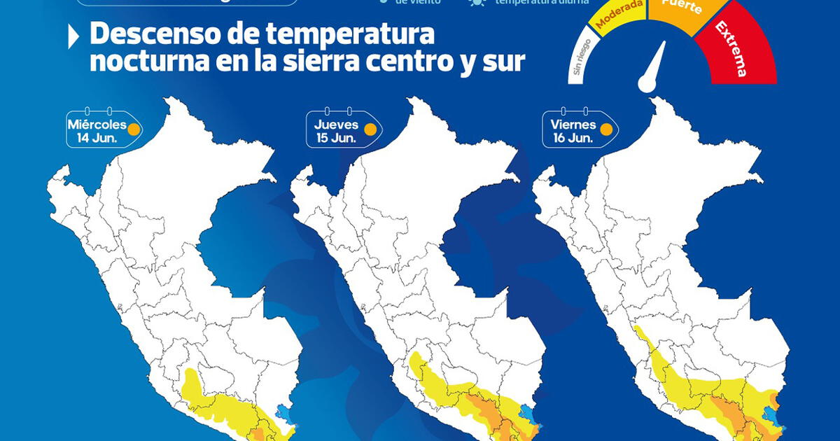 Senamhi Advierte Un Descenso De Temperatura Por Las Noches En La Sierra