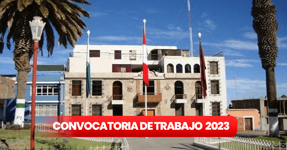 Convocatoria De Trabajo En Arequipa 2023 Municipalidad De Paucarpata