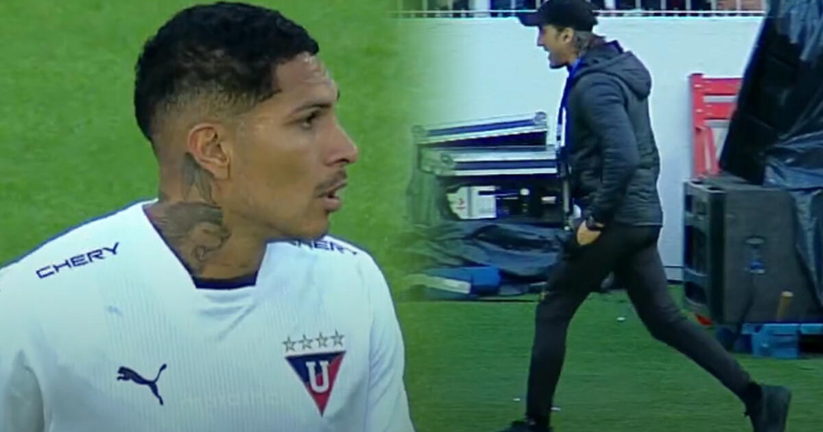 Paolo Guerrero DT de LDU Quito Luis Zubeldía se enfureció con