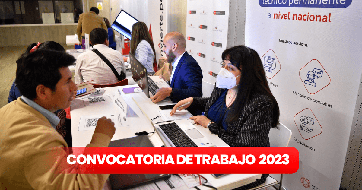 Trabajos en el MEF octubre 2023 cuáles son las convocatorias de