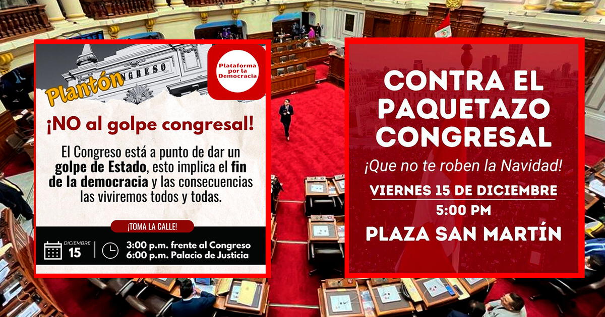 Marcha Contra Paquetazo Congresal Convocan A Protesta Este Viernes