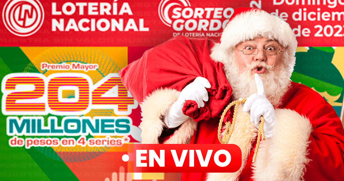 Sorteo Gordo de Navidad en México resultados de la Lotería Nacional