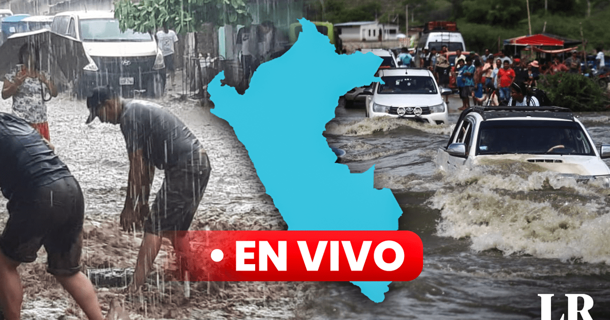 Lluvias en Perú HOY Senamhi advierte sobre intensas precipitaciones