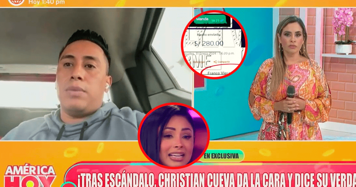 Christian Cueva revela EN VIVO el porqué le yapeó 280 soles a Pamela