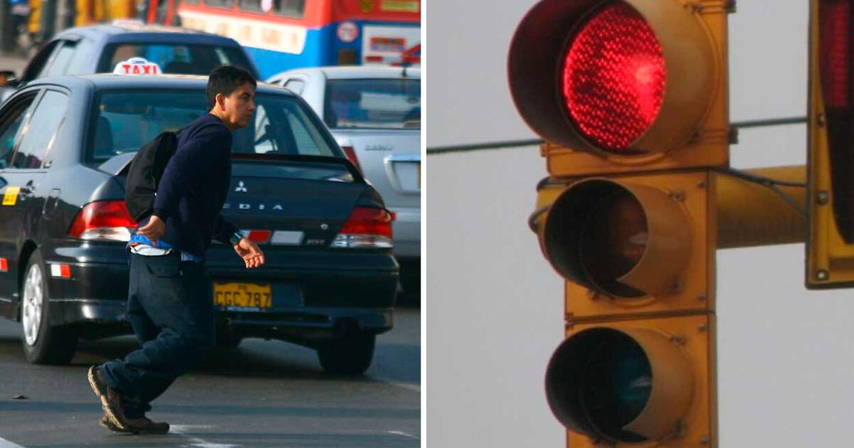 Habrá multas para peatones que crucen la pista con semáforo en rojo