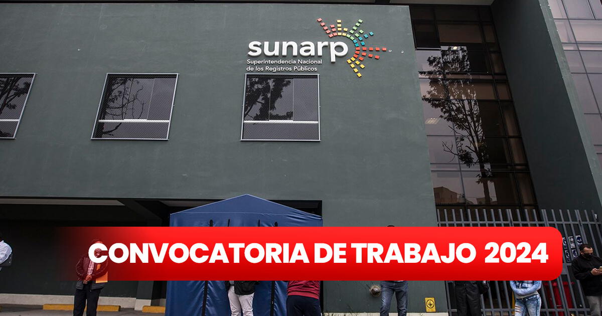 Sunarp Ofrece Trabajo Para Estudiantes Y Egresados Universitarios Con