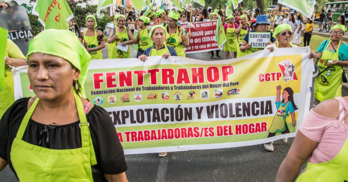 Trabajadoras del hogar del Perú denuncian desprotección laboral a 4