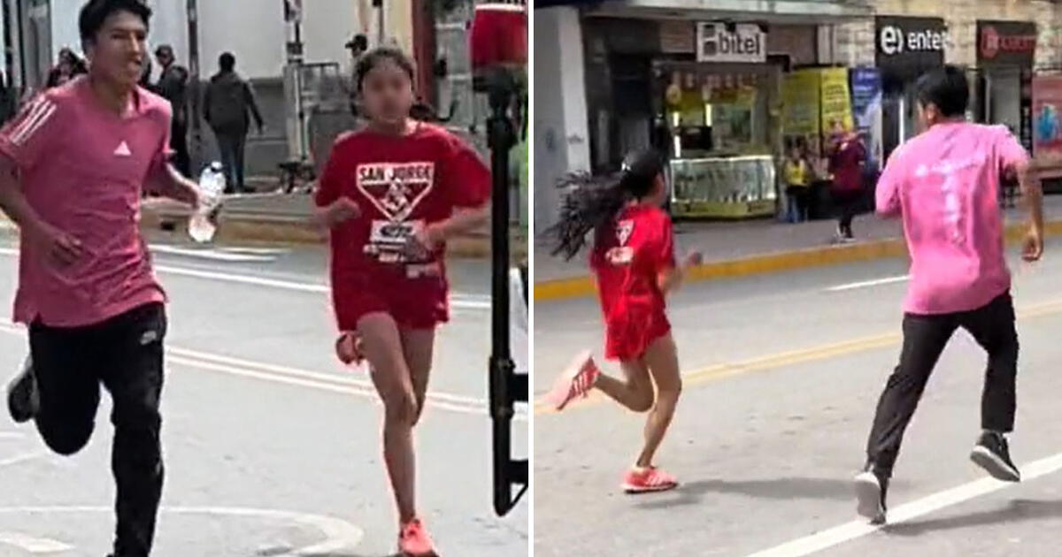 Peruano Conmueve Al Acompa Ar A Su Hermanita Menor En Carrera De