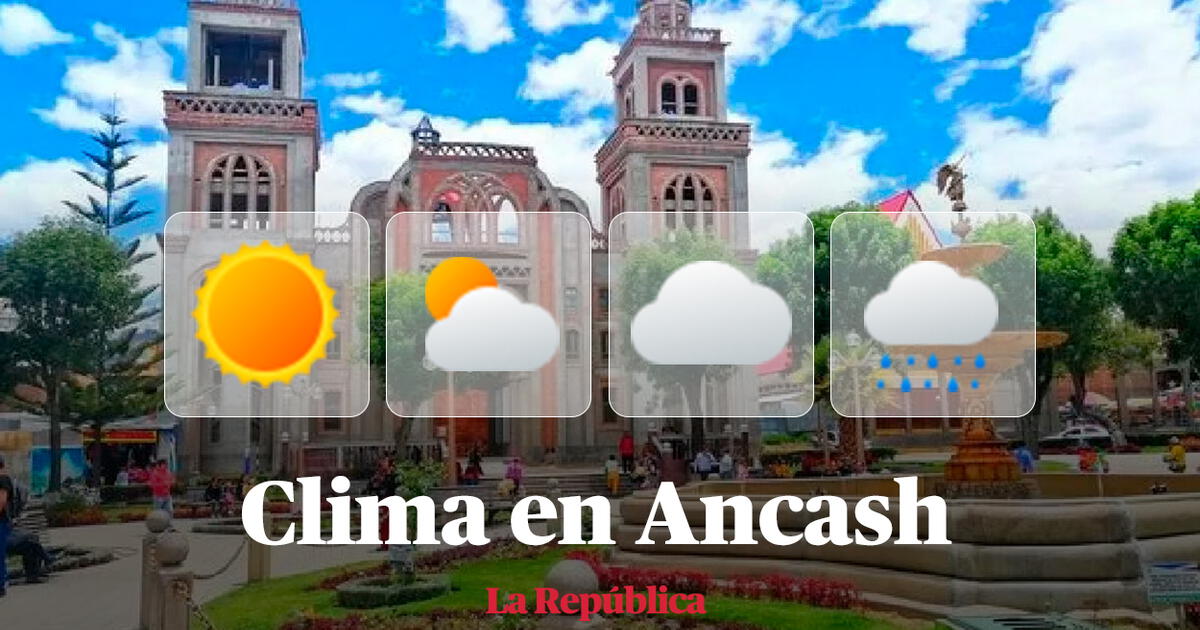 Clima en Ancash vía Senamhi temperaturas máximas y mínimas por