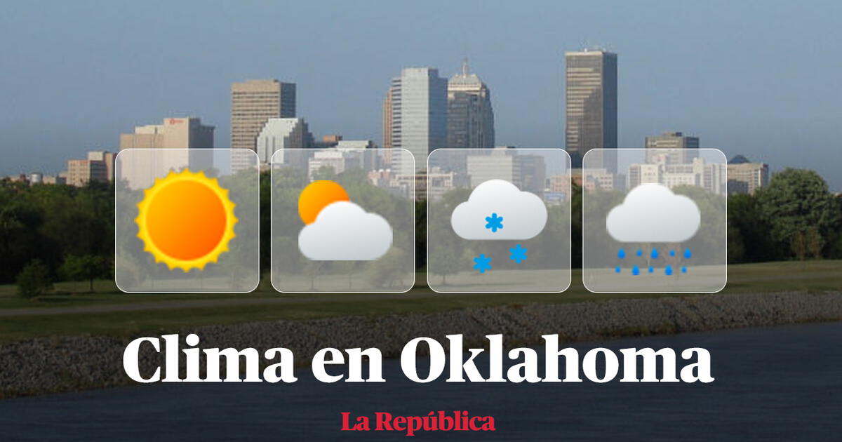 Clima de HOY en Estados Unidos pronóstico del tiempo en Oklahoma este