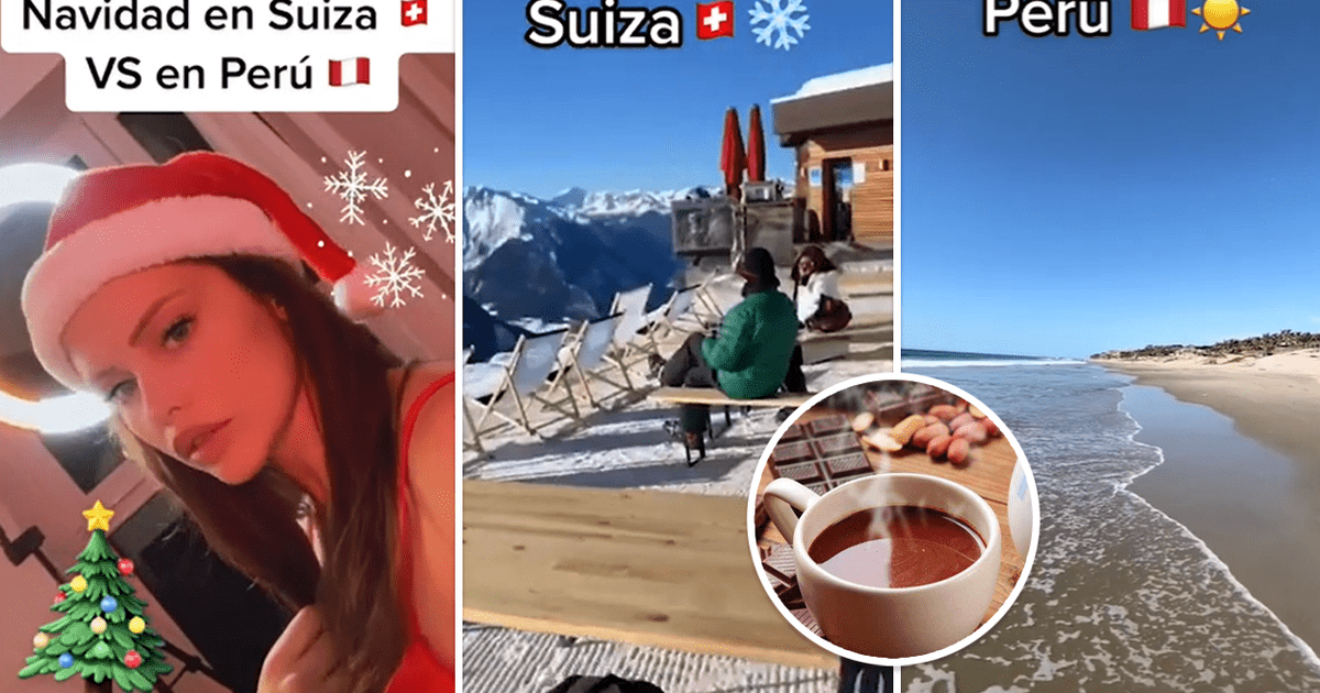 Tiktok Viral Joven Suiza Compara La Navidad Nevada De Su Pa S Con La