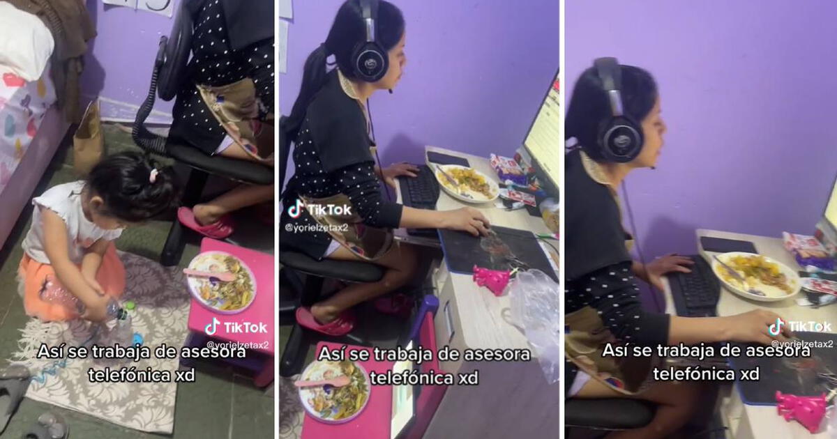 TikTok viral Mujer muestra cómo es trabajar de asesora telefónica