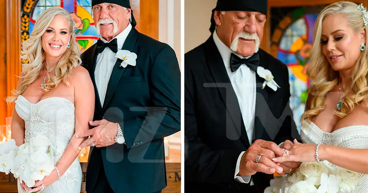 Hulk Hogan se casó por tercera vez a sus 70 años con instructora Sky