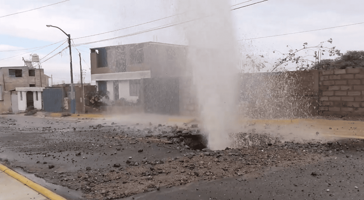 Arequipa Rotura De Una Tuber A De Agua Afect Viviendas En Yura