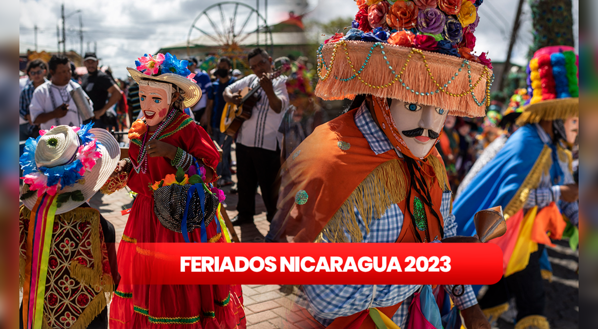 Calendario 2023 con feriados Nicaragua Cuántos días festivos tiene