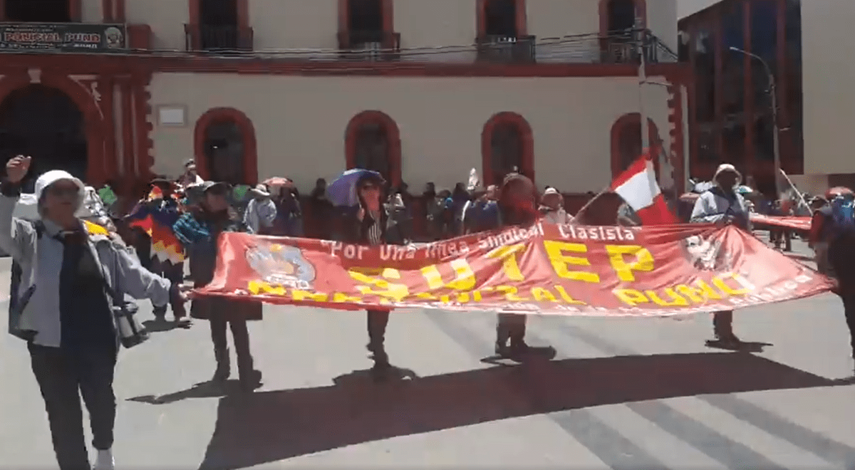 Puno Docentes seguirán protestando a pesar de las amenazas del