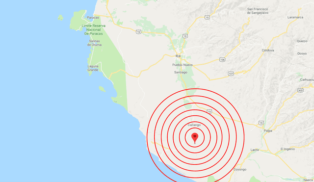 Ica Sismo de 4 0 grados se registró esta madrugada IGP Sociedad