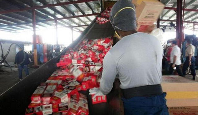 Incautan más de 12 mil cajetillas de cigarrillos de contrabando