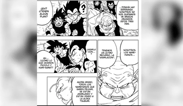 Dragon Ball Super manga 46 Gokú y Vegeta se salvan del ataque de Moro