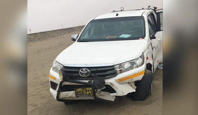 Chiclayo vehículo que transportaba vacunas a Zaña y Oyotún sufrió