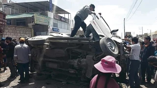 Arequipa Volquete Sin Frenos Arras Con Veh Culos Y Dej Cinco